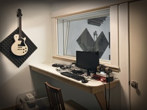 If this were MTV Cribs, I'd say, "This is where the magic happens." then the camera would pan over and I'd show the Scarface poster.