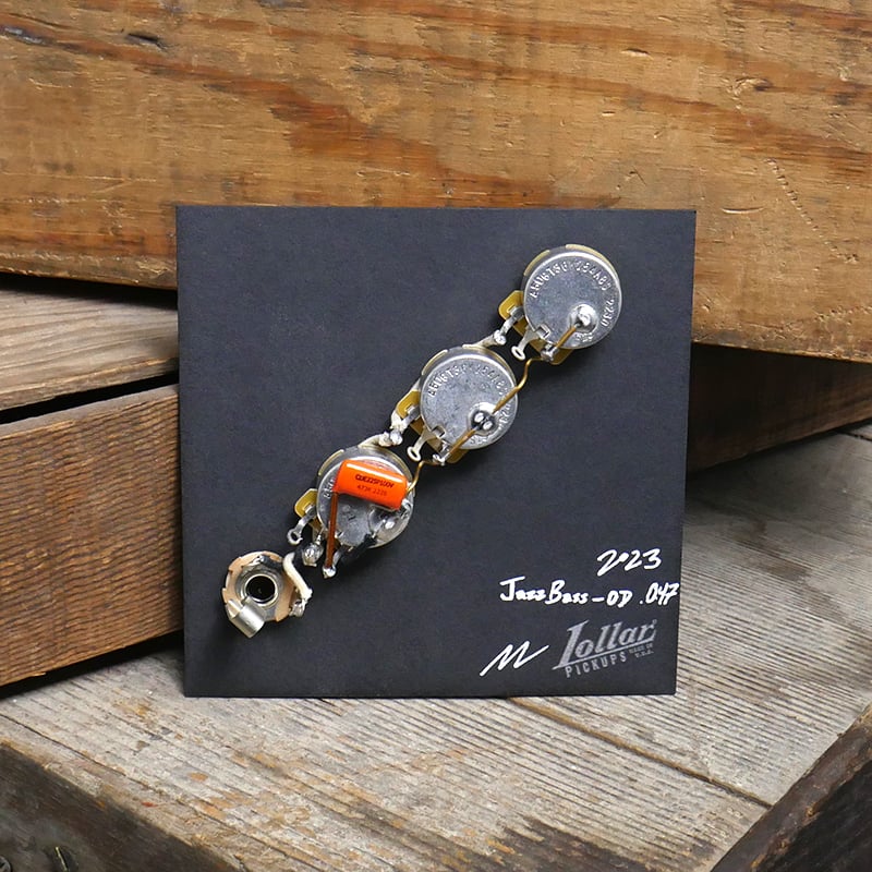 Jazz Bass PreWired Kit Lollar Pickups JBass