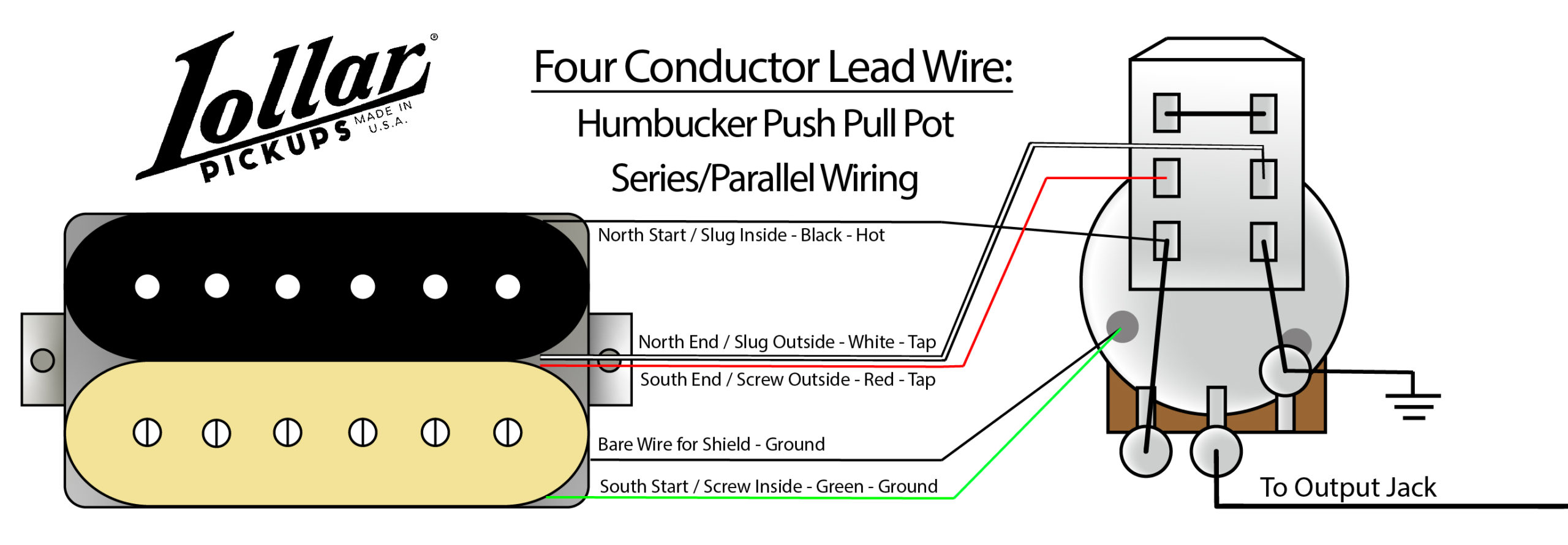 Wiring Diagram For Push Pull Out Of Phase Humbucker from www.lollarguitars.com