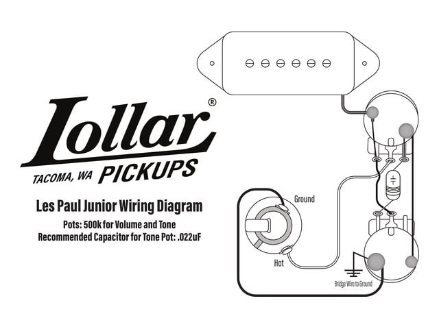 Les Paul Junior wiring diagram
