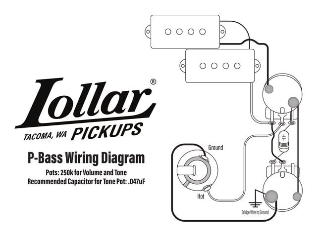 P-Bass wiring diagram