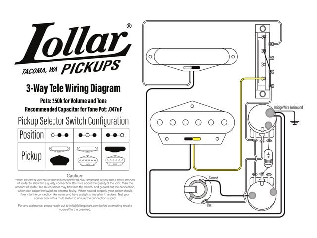 Telecaster 3-Way wiring diagram