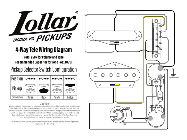 Telecaster 4-Way wiring diagram